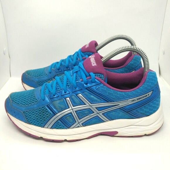 Asics Gel Contend 4 Running Sneakers Shoes Women's Size‎ 8 D Blue - Picture 1 of 8